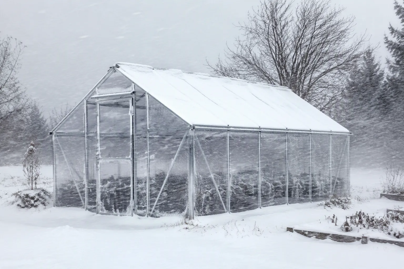 Aluminum Frame Greenhouse Rated for 80 kg/m² Snow and 140 km/h Winds