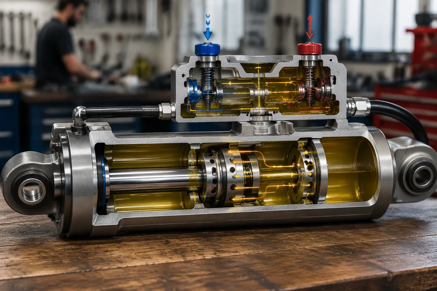 Industrial hydraulic damper for motion control and soft-closing applications