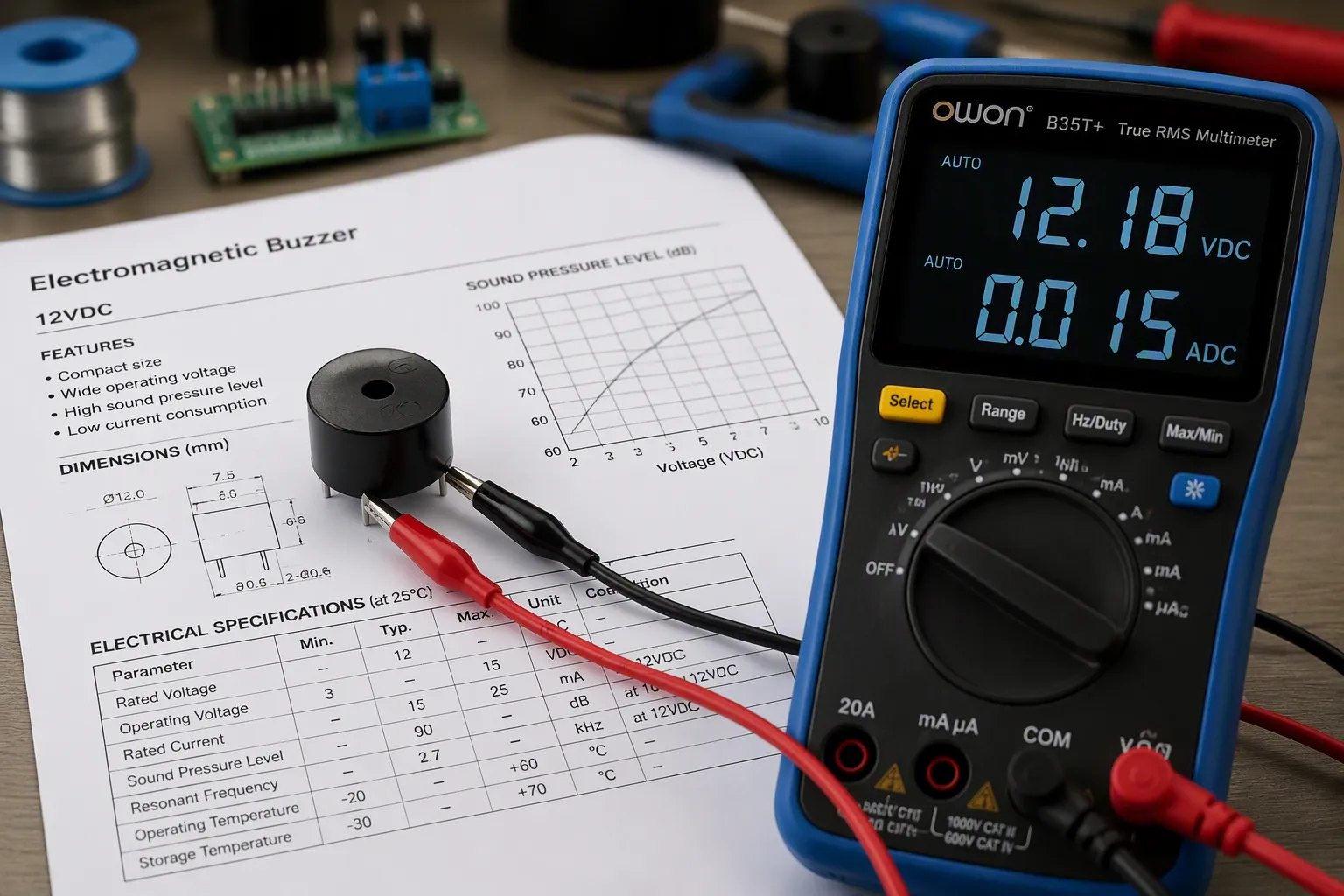 Key Electrical Specifications for Buzzers