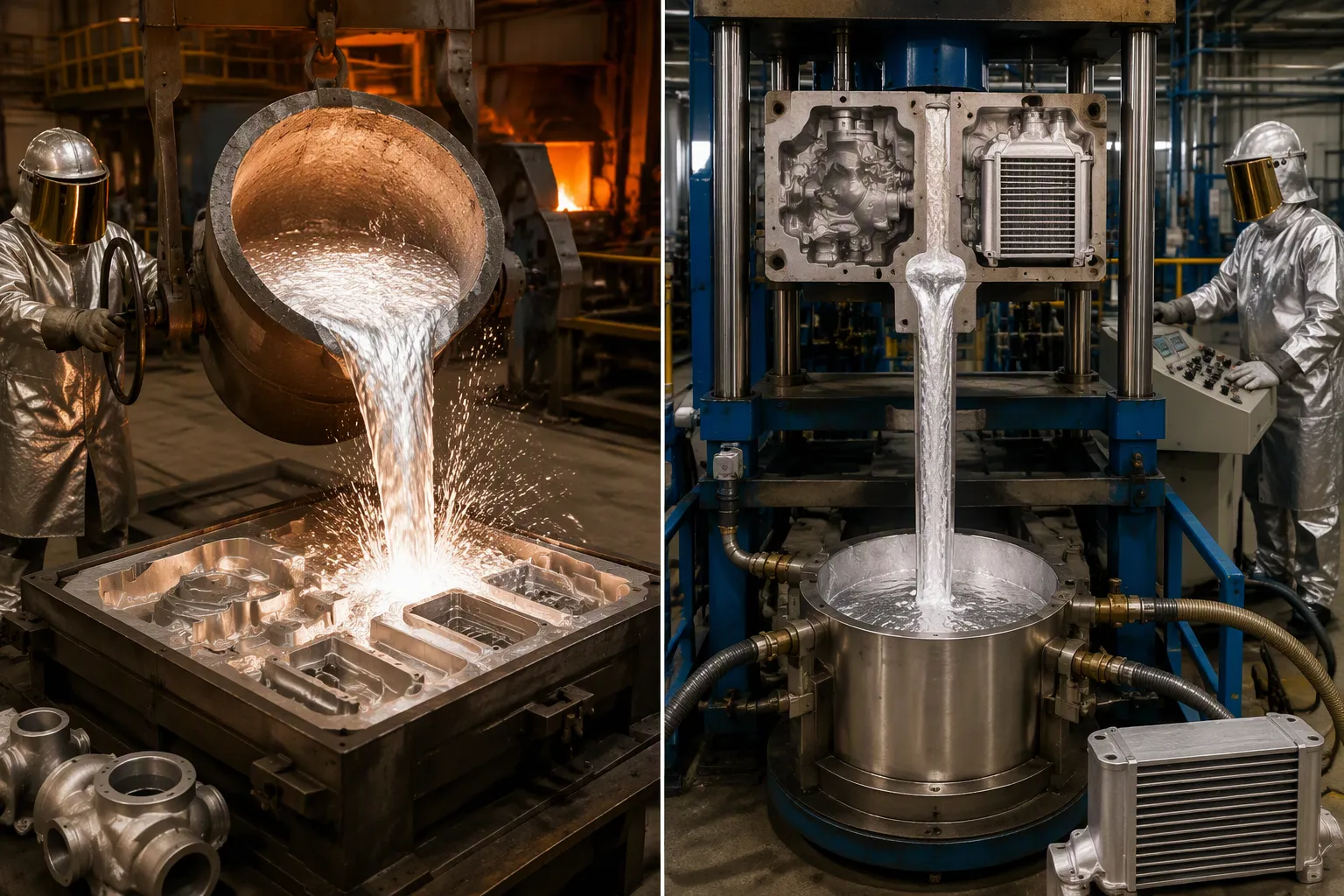 Low-Pressure vs. Gravity Aluminum Casting: Core Differences