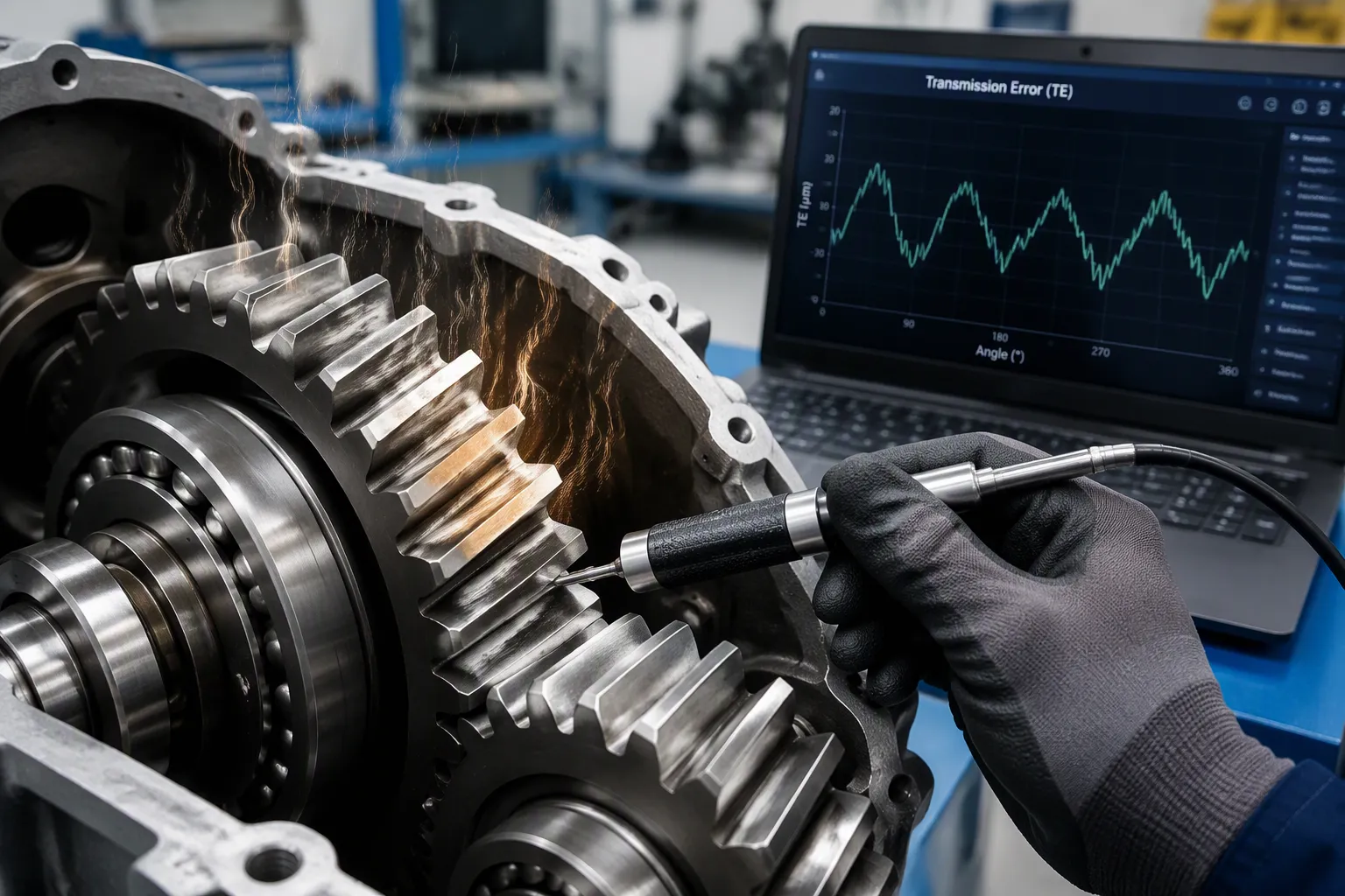 CNC gear grinding process for high precision industrial gearboxes