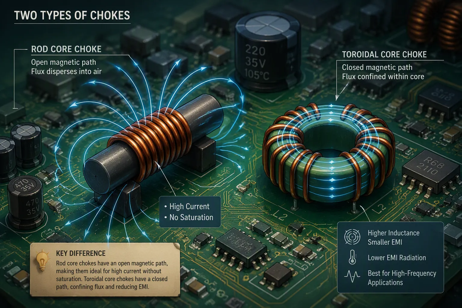 How High Impedance Rod Core Chokes Work