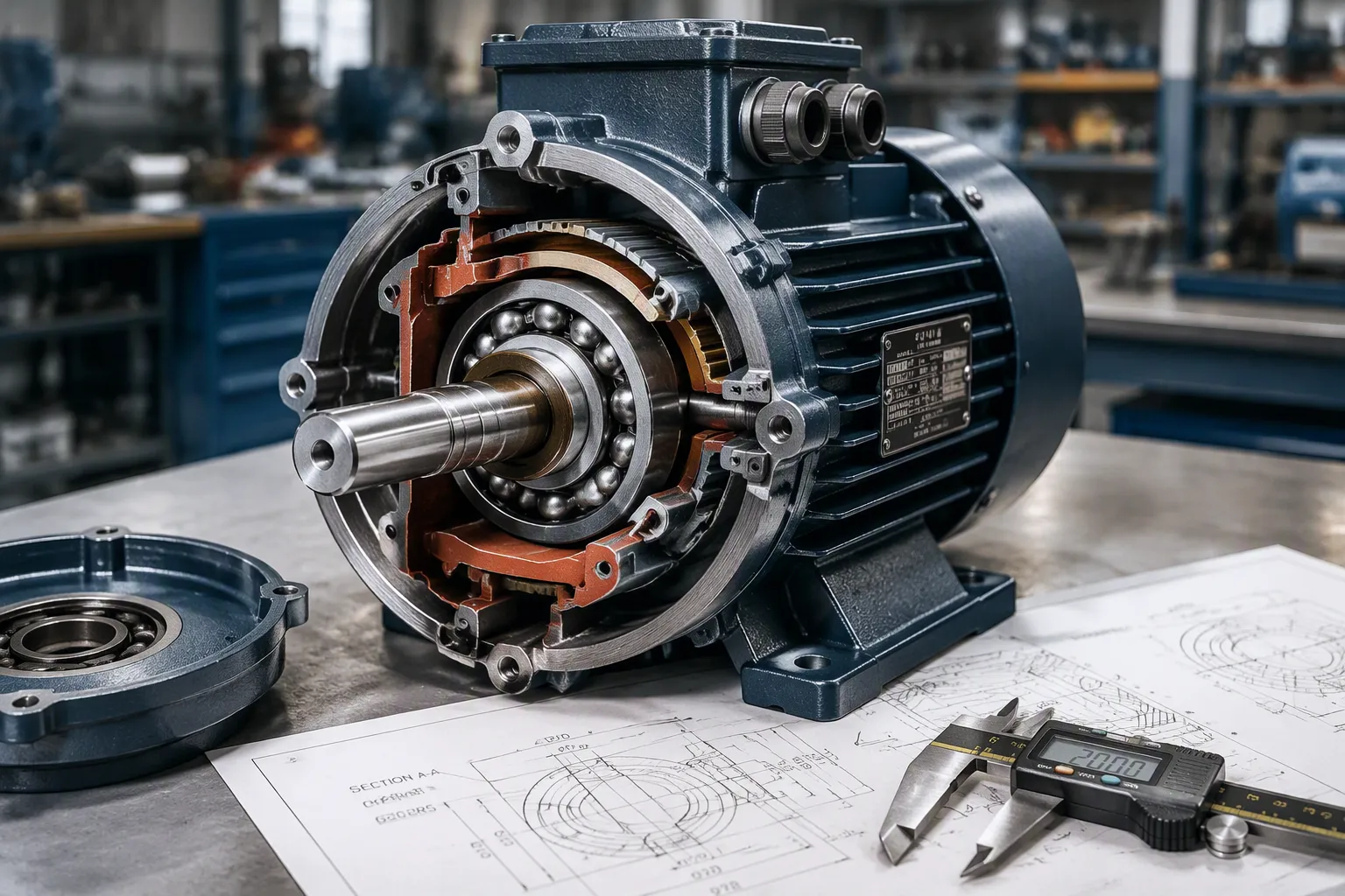 Electric motor bearing types, loads and applications
