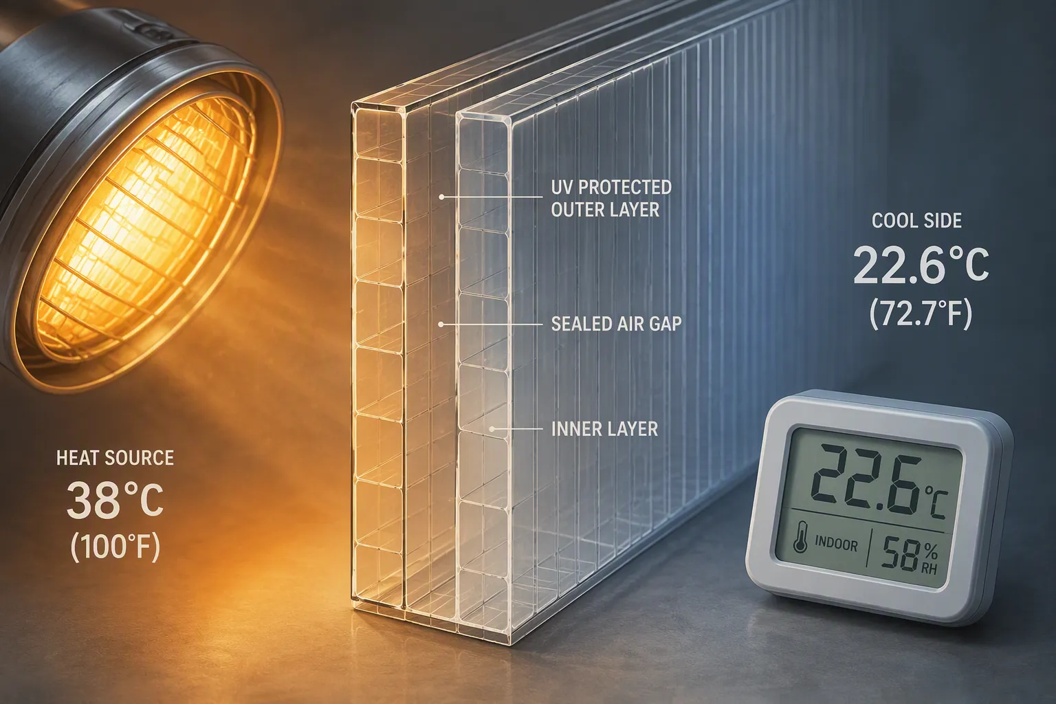 Thermal Efficiency and Light Diffusion
