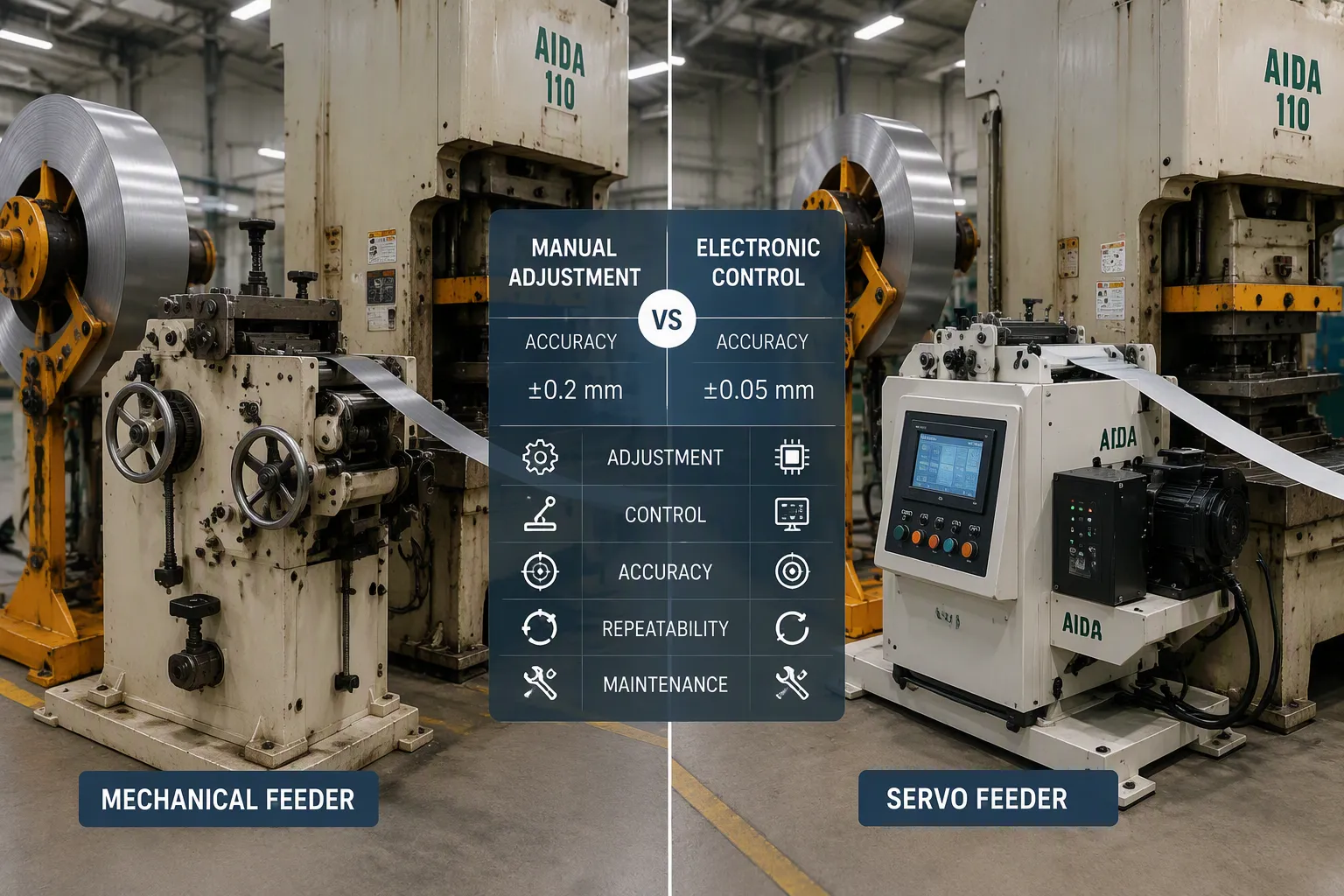 Selecting the Right Metal Coil Feeder Type including Servo Mechanical and Pneumatic