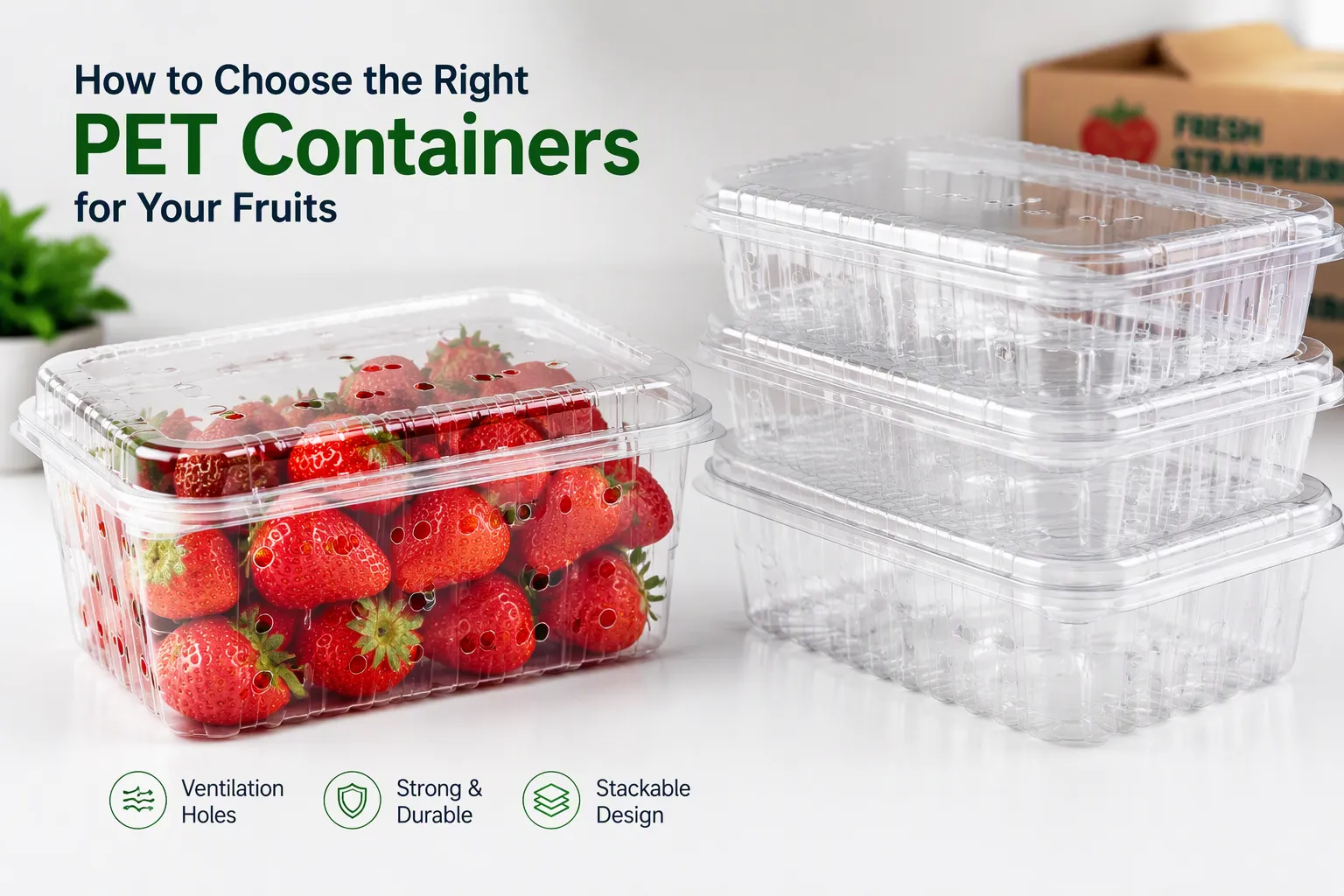 Key Factors to Choose PET Fruit Containers