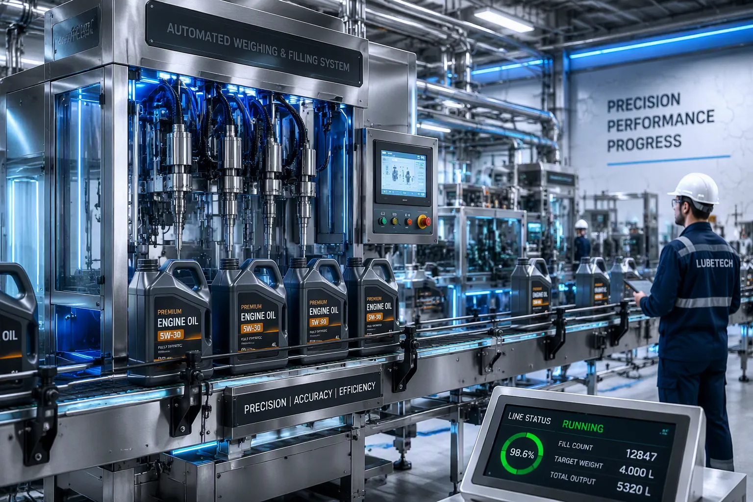 Automated Weighing Filling Lines Improve Efficiency for Lubricant Production Plants