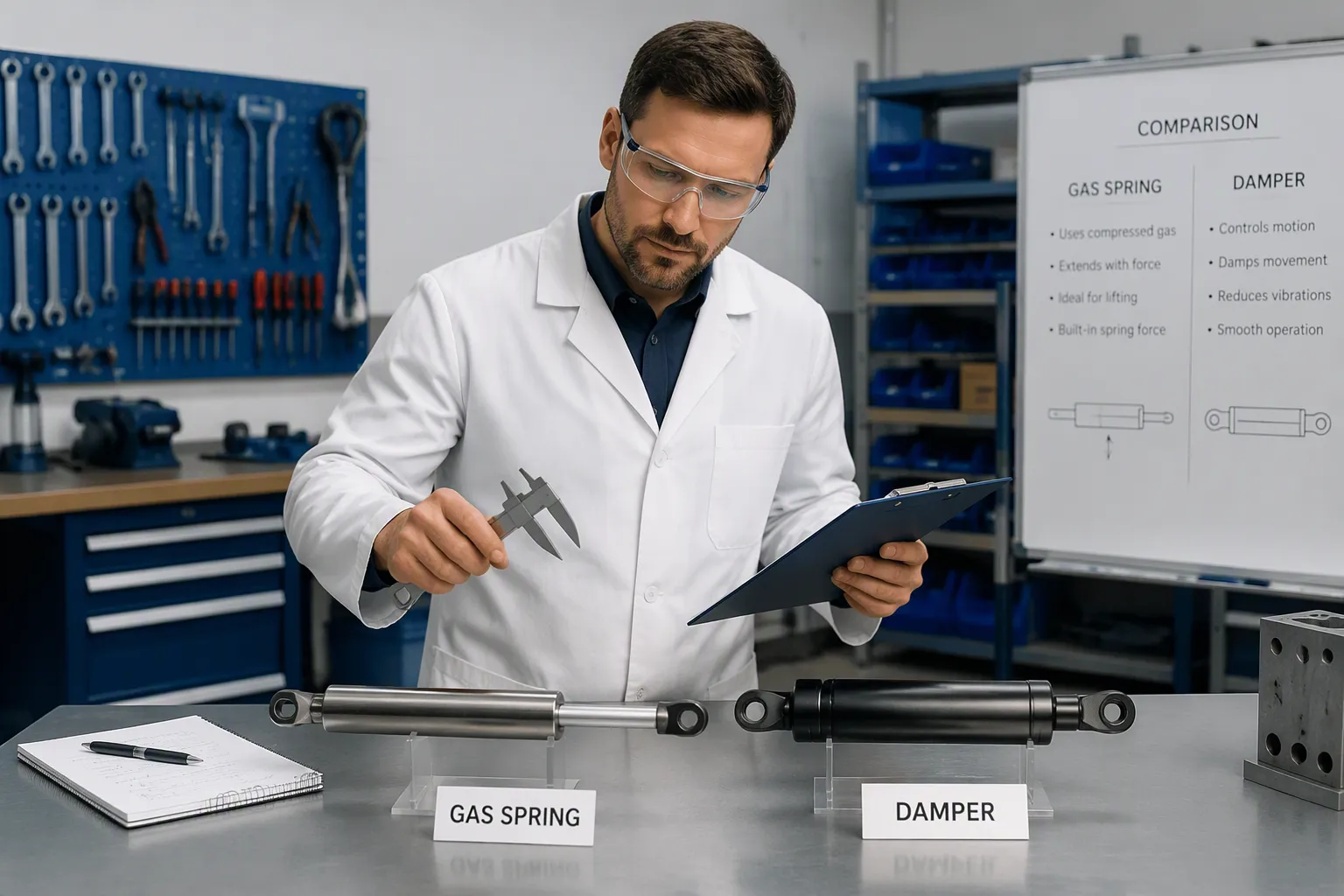Gas Spring vs. Damper: Understanding the Difference in Function and Performance | JUTENG