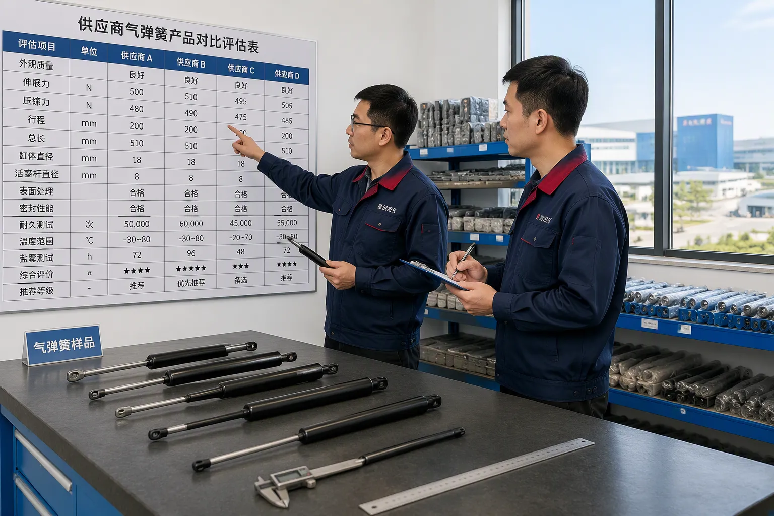 Comparing Gas Spring Suppliers in China: Factory Inspection and Quality Control