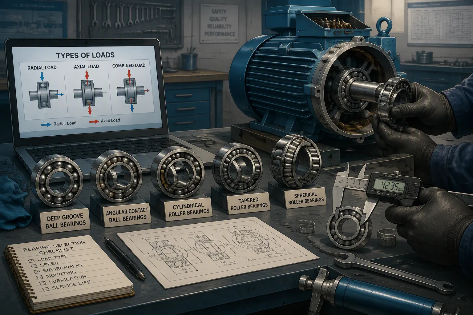 Selecting and Maintaining Electric Motor Bearings