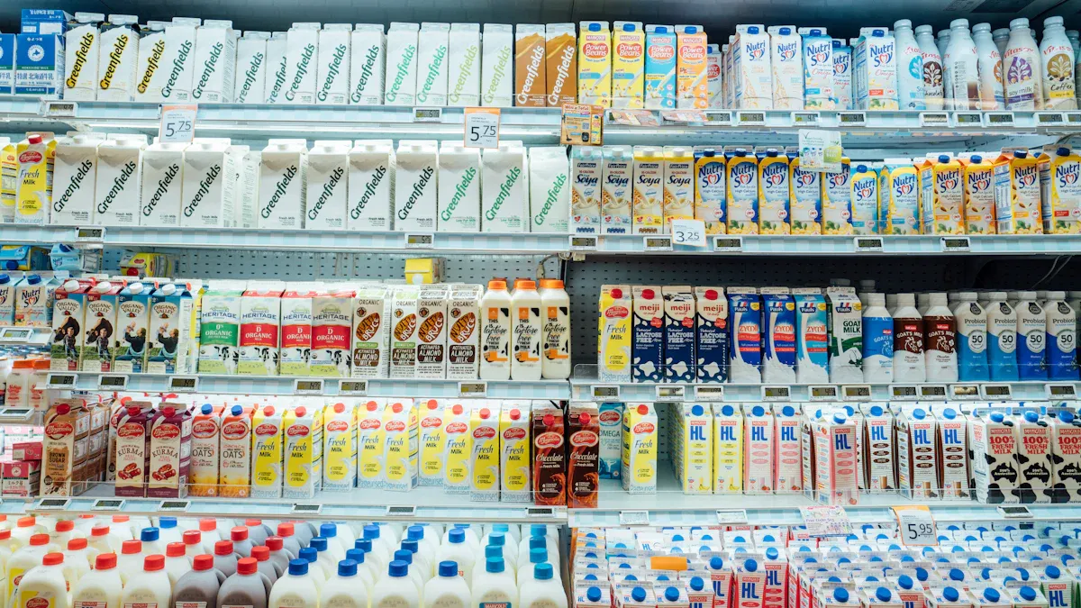 Gravity Shelf Solutions for High-Demand Dairy Items