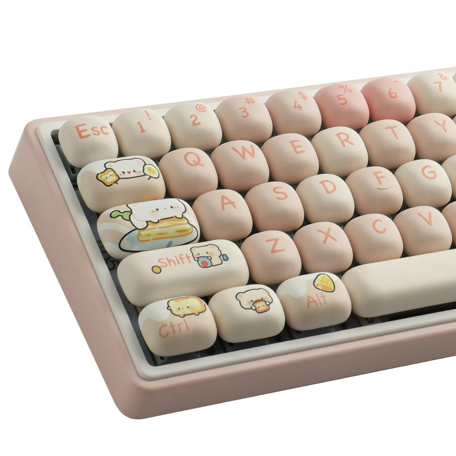 Why Bread Bear keycaps MOG profile PBT DYE-SUB are a must-try this year