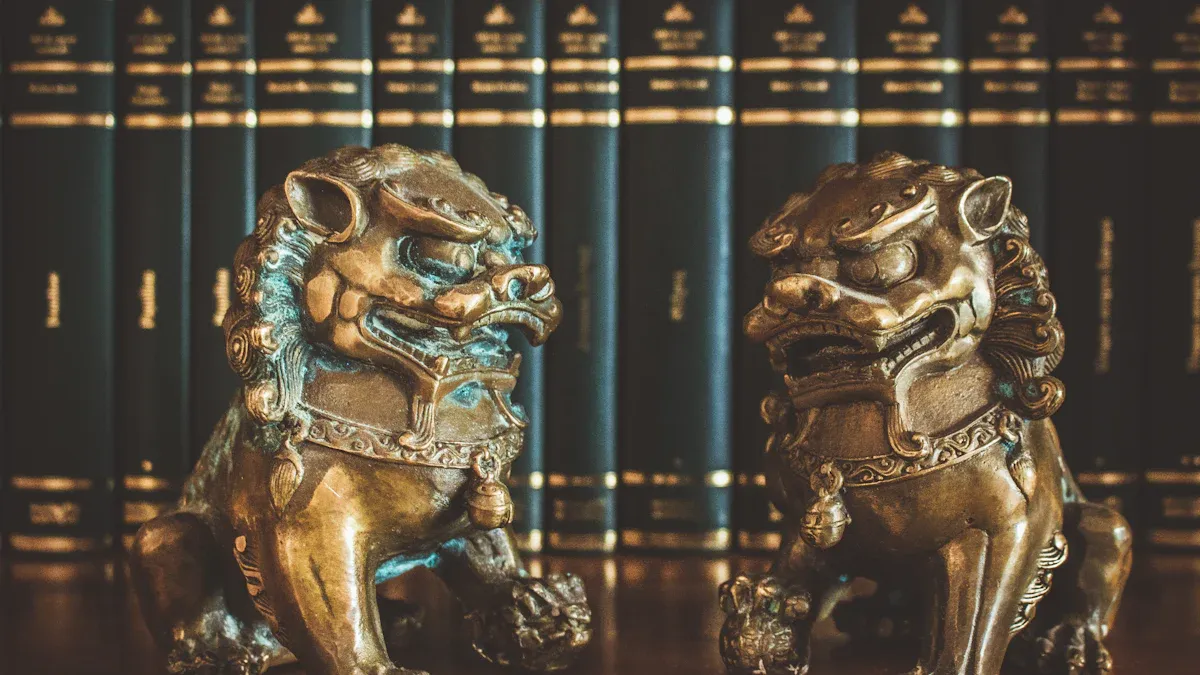Chinese Guardian Lions in Feng Shui