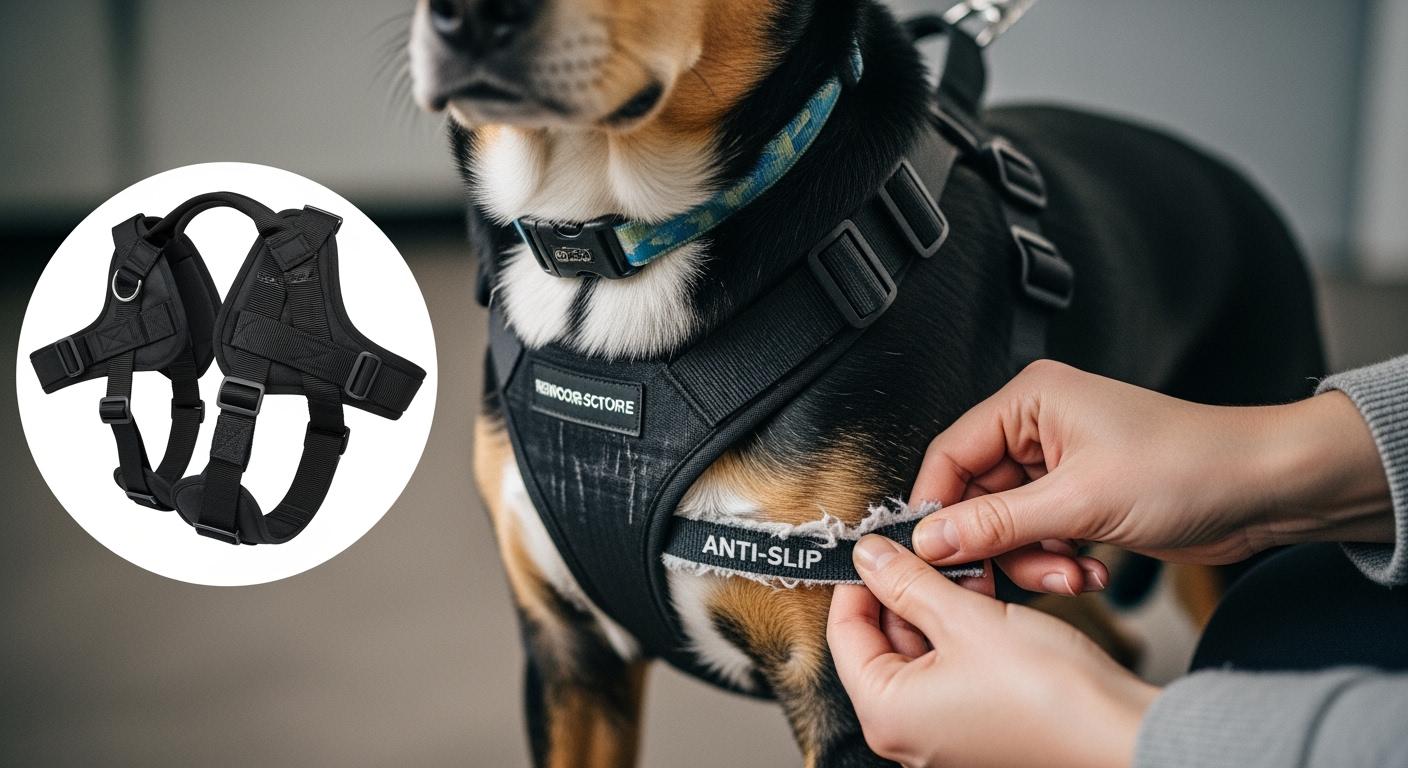 Dog lift harness inner lining inspection