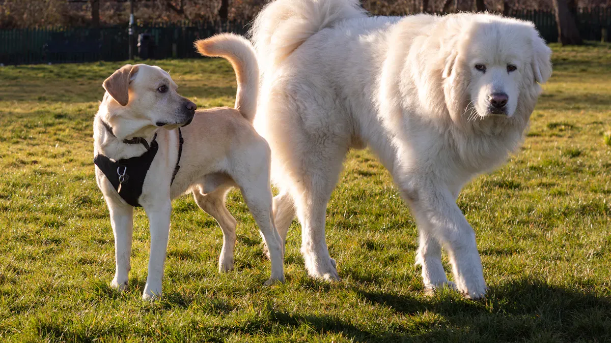 Full-body dog lift harness showing separate chest and rear support panels
