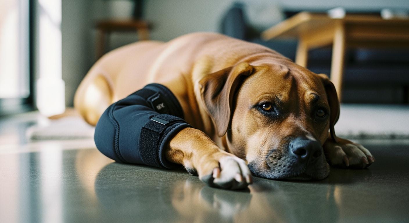 Dog elbow with callus from pressure on hard floor