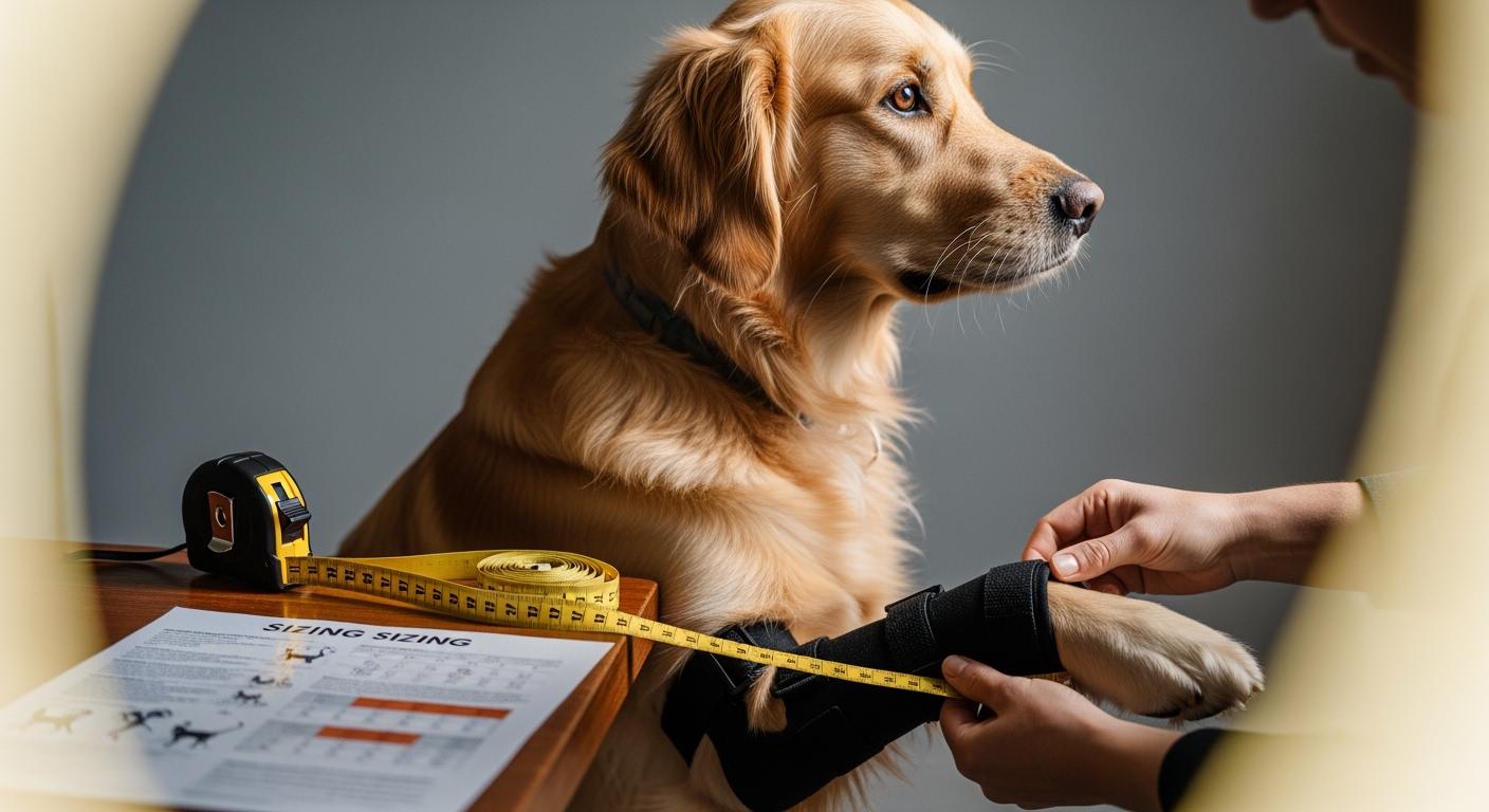 Dog carpal brace product line evaluation for brand buyers