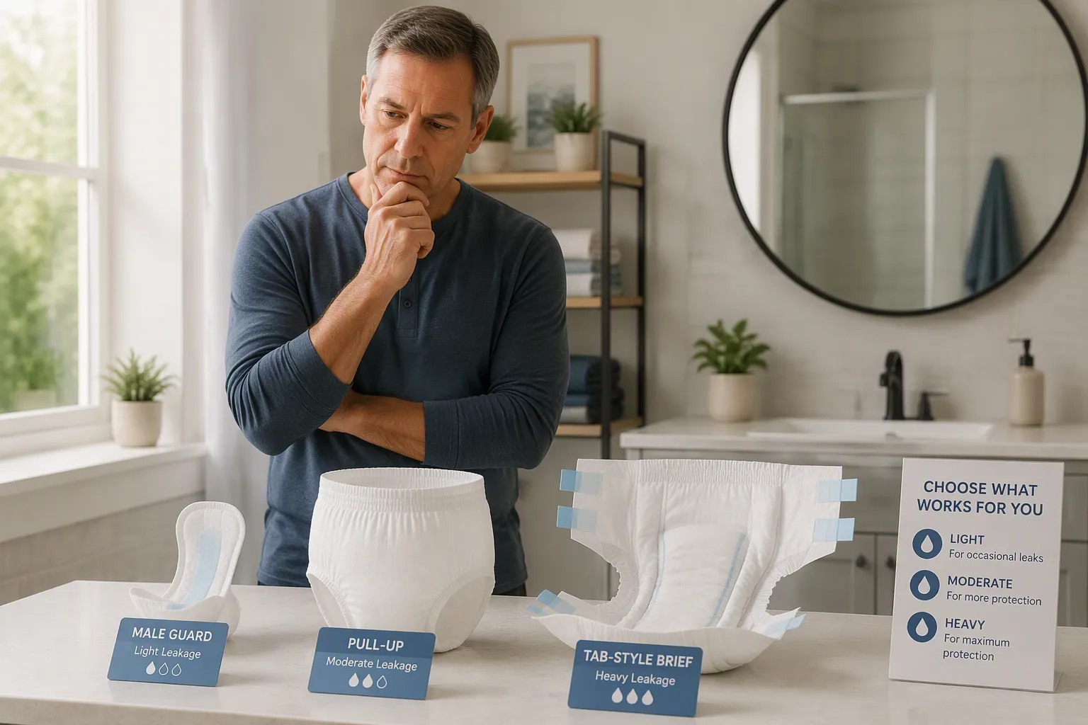 Top 5 Product-Related Questions for Men Managing Incontinence