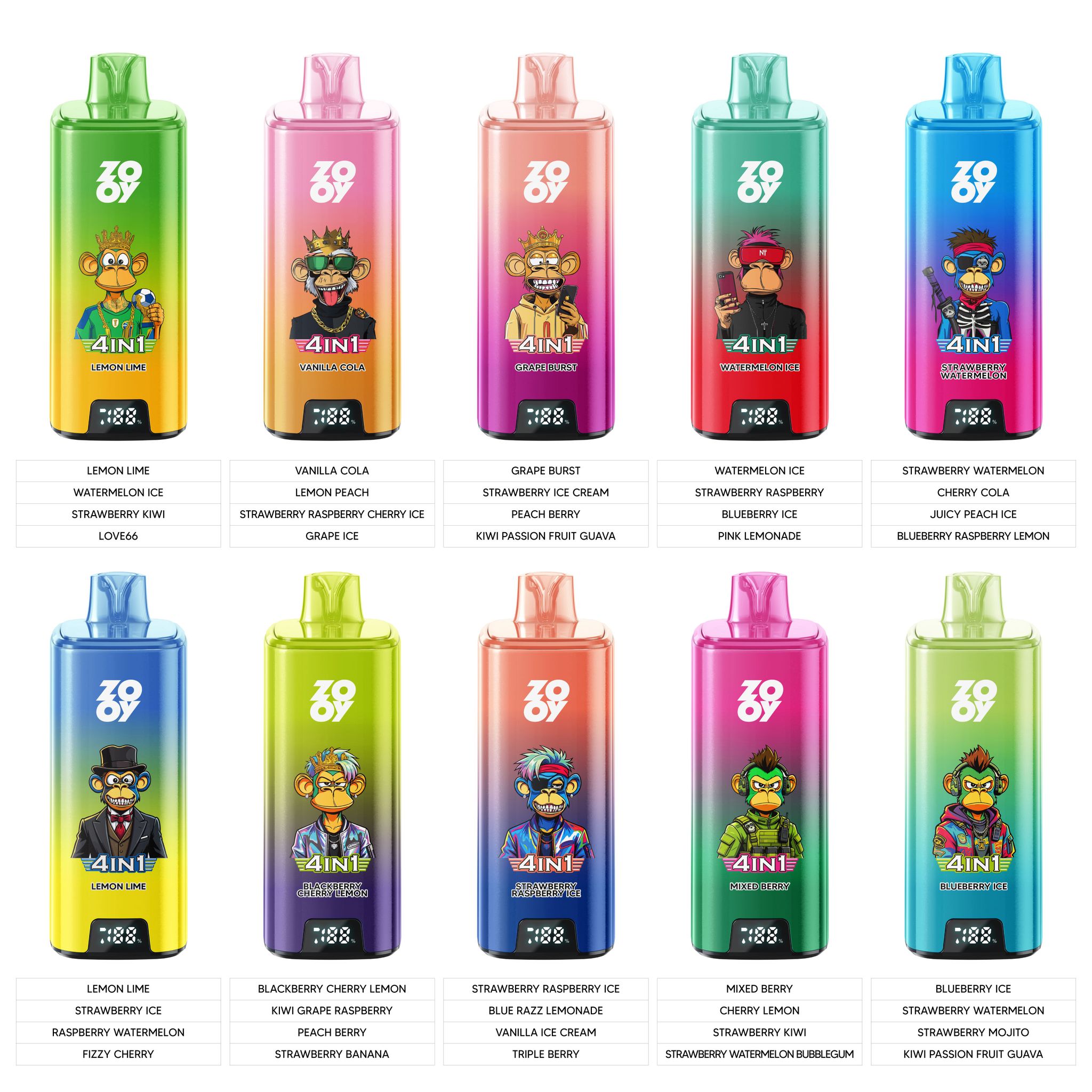 ZOOY vs Competitors: Flavor Variety