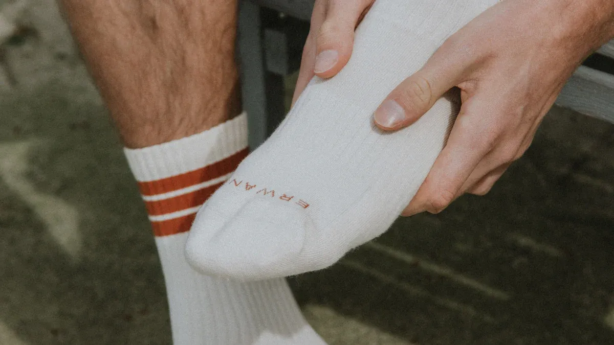 The meaning behind a guy wearing crew socks