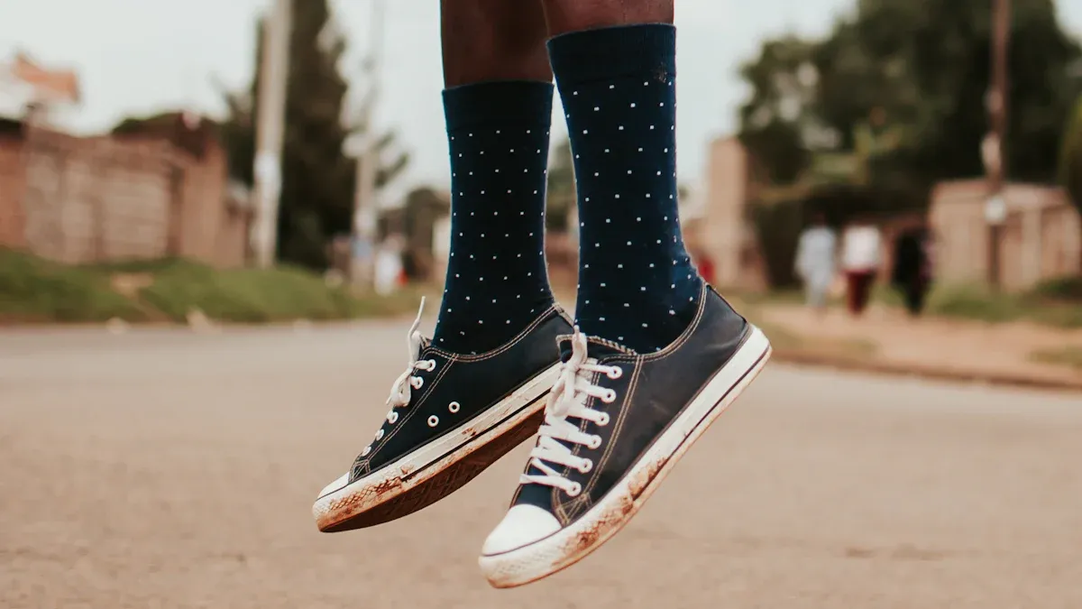 The practicality and style of crew socks