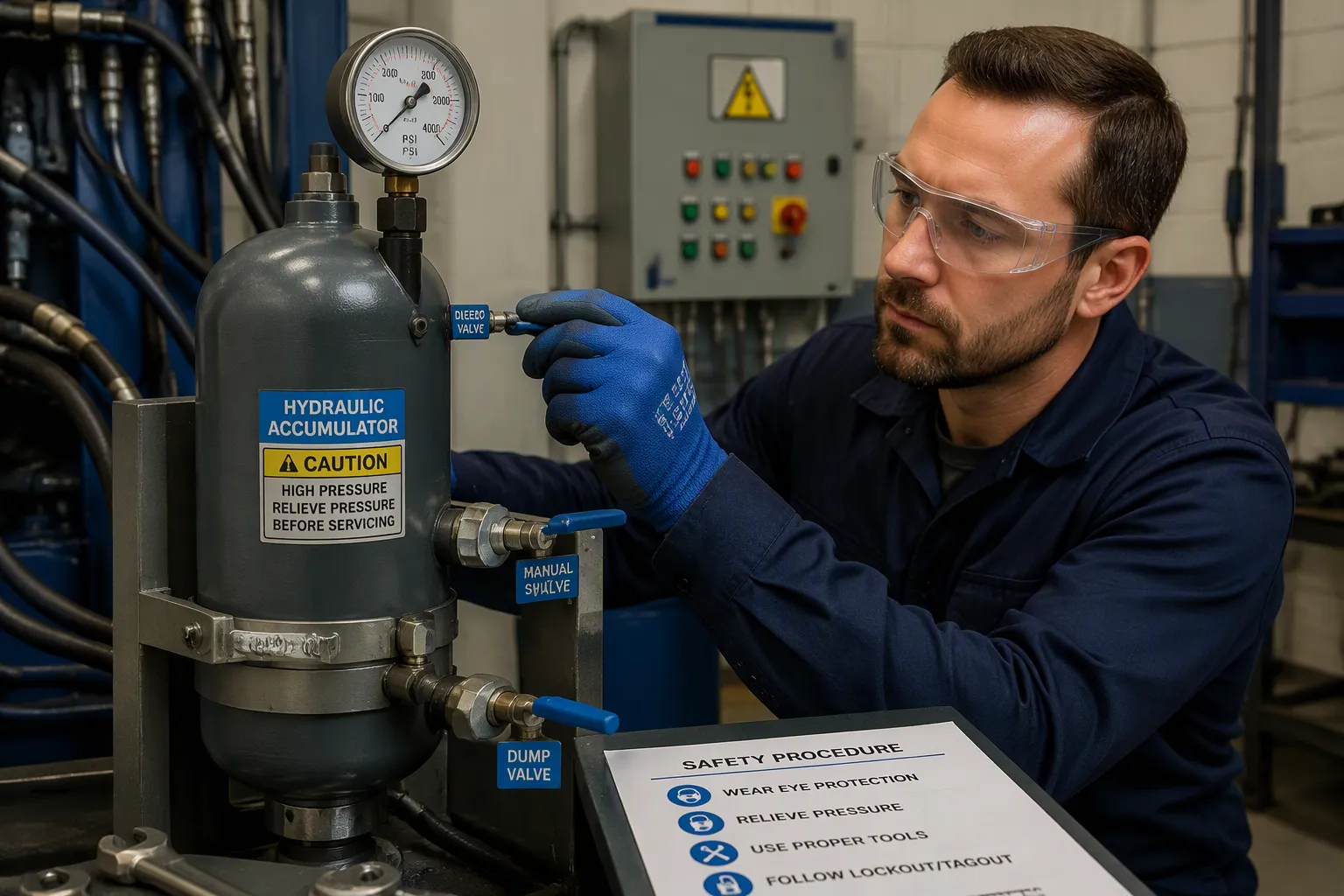 Accumulator Pressure Relief Procedure