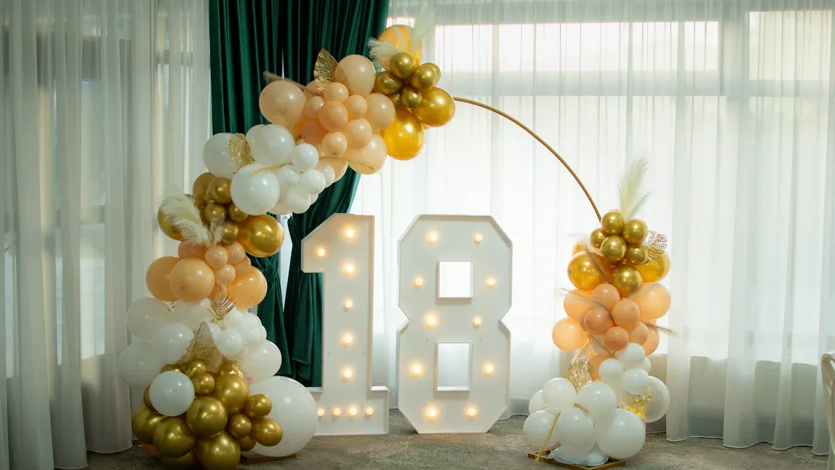 Largest standard size number balloons for unforgettable events