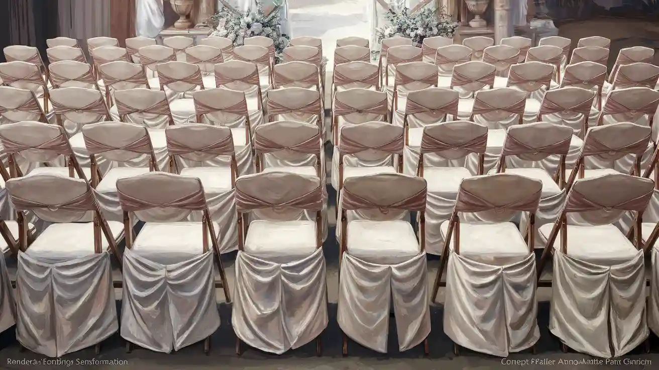 Transform Folding Chairs with Covers for Your Wedding