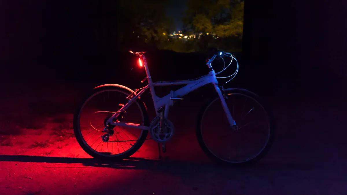 headlamps vs bikelights for cycling outdoors at night