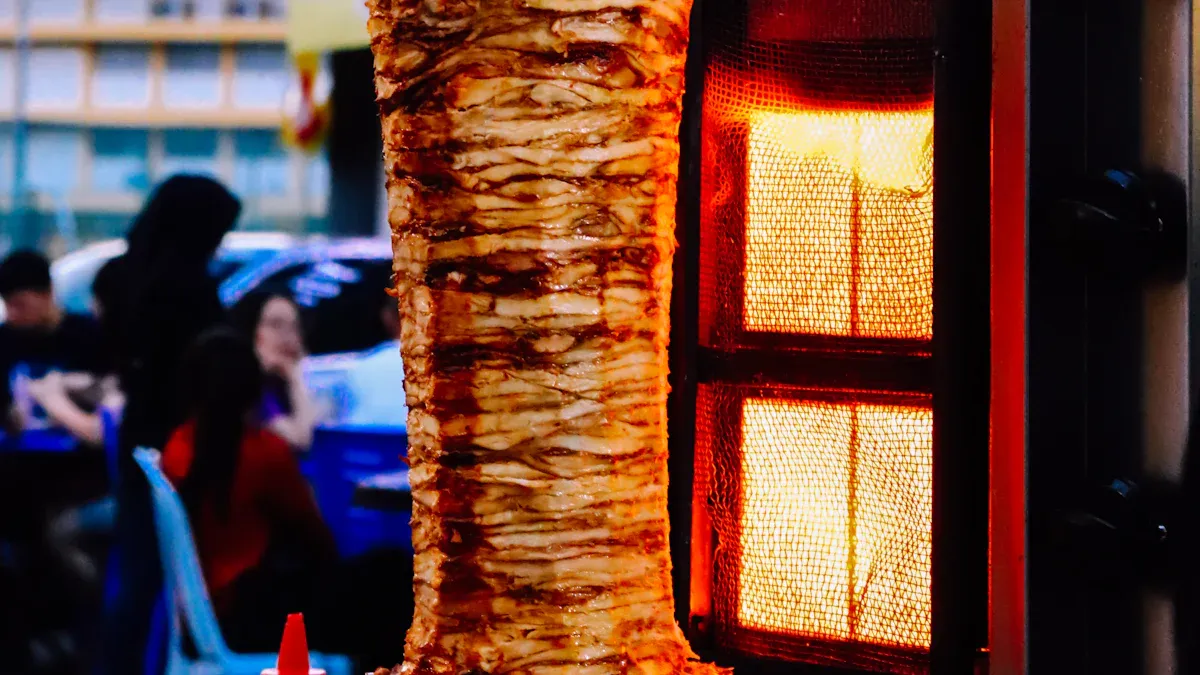 Вертикальная установка гриля