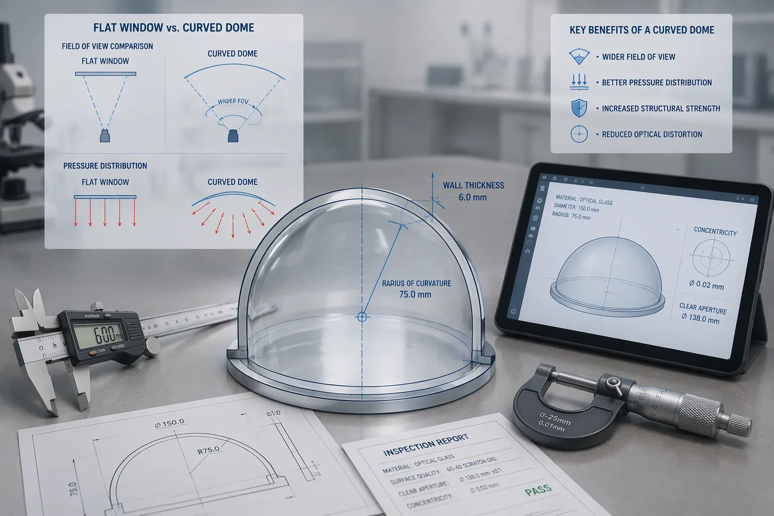 How Geometry Shapes Optical Dome Performance