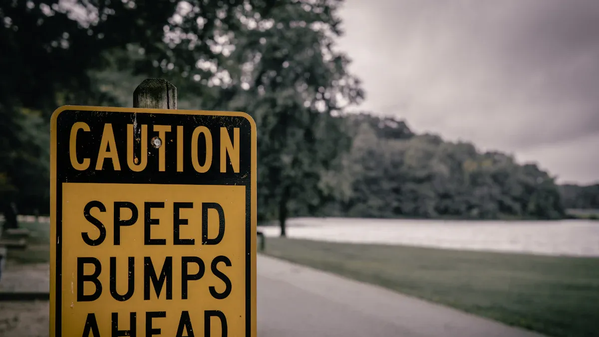 Rubber Speed Bumps as Traffic Calming Devices