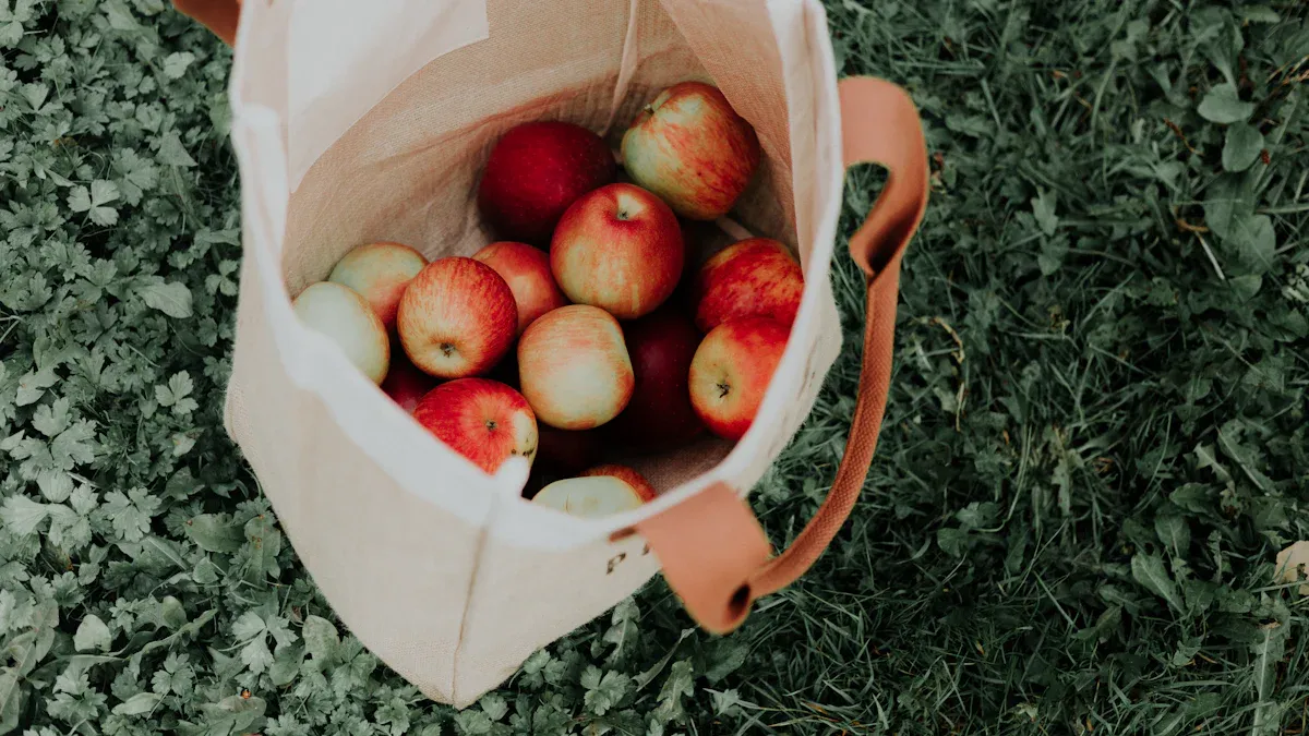 Grocery Shopping with Reusable Bags