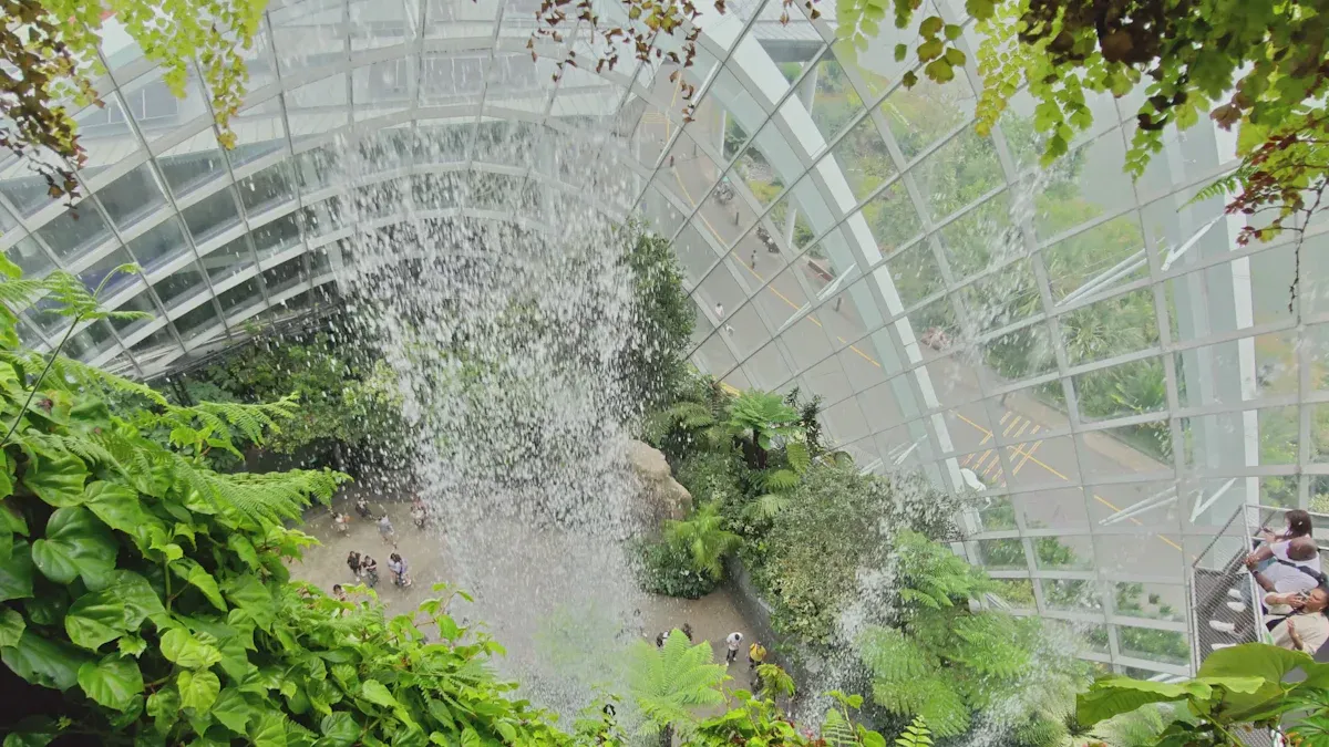 Greenhouse Nets and Water Conservation