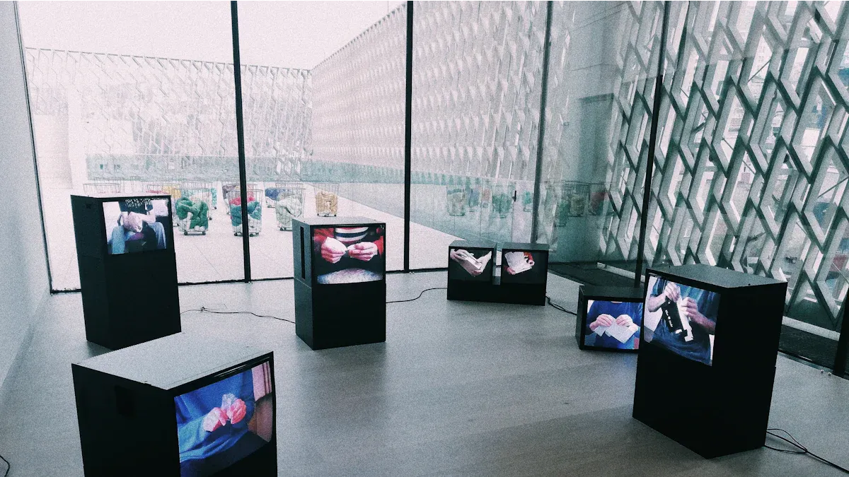 Museum digital screen technology