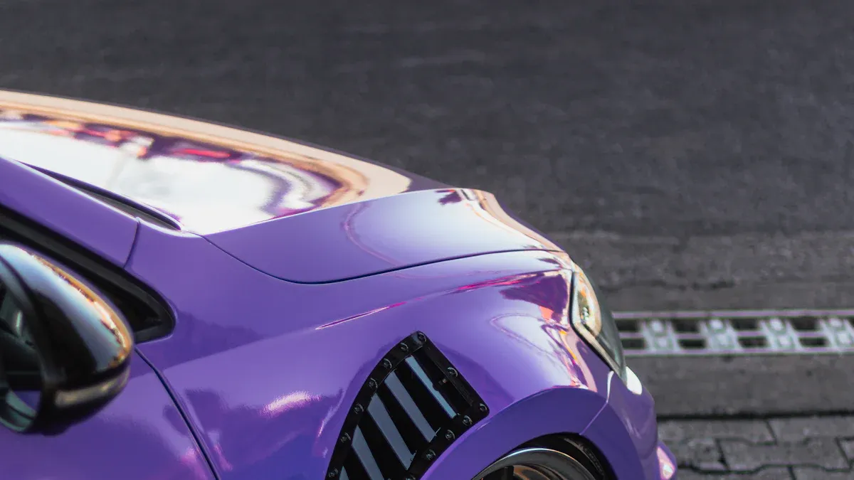 The Visual Appeal of Midnight Purple Vinyl Wraps