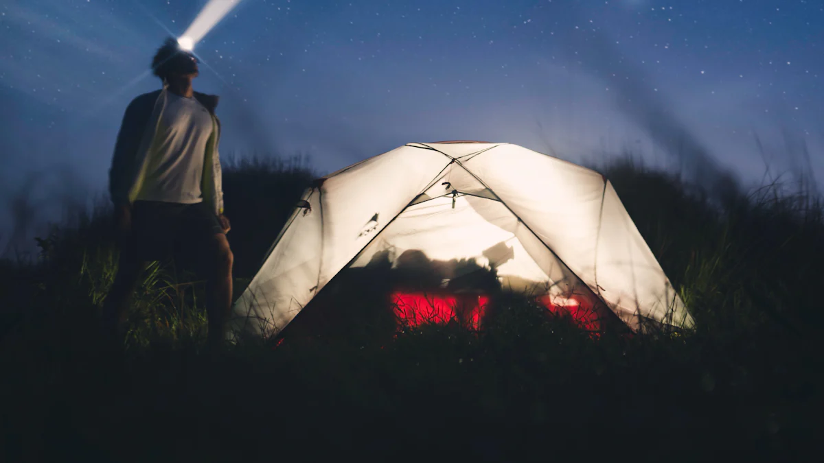 Powerful Headlamp Used For Camping