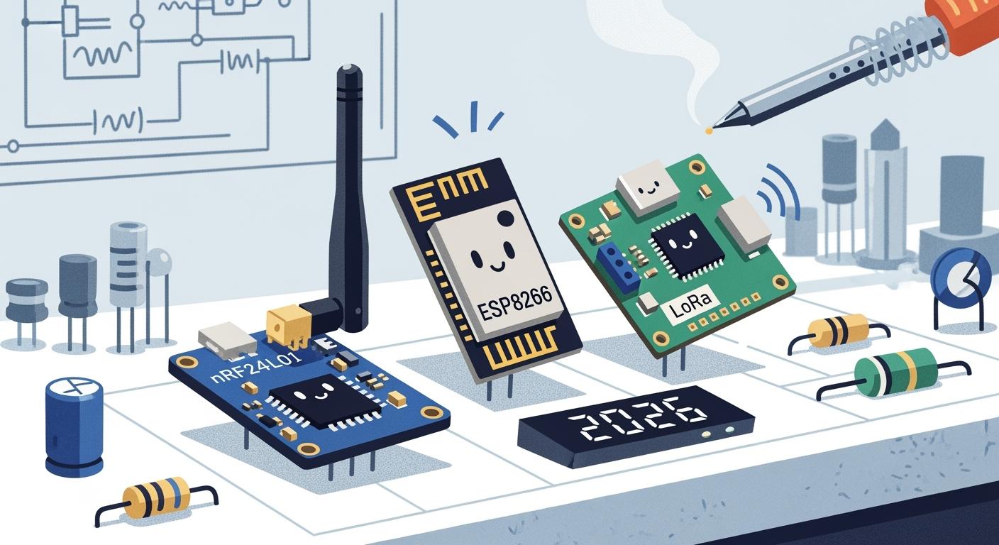 Your 2026 Guide to nRF24L01 ESP8266 and LoRa Modules