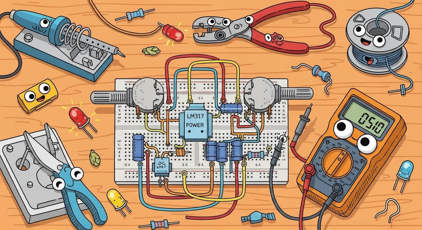 Build Your Own LM317 Variable Power Supply A Step-by-Step Guide