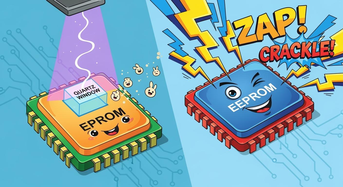 From UV Light to Electrical Signals The EPROM vs EEPROM Story