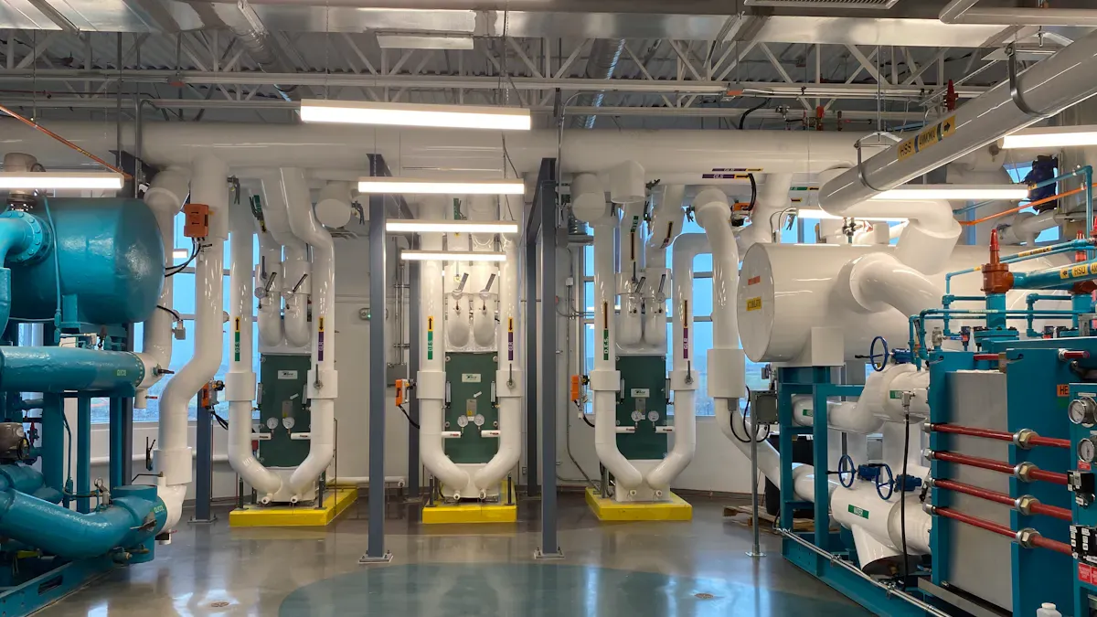 Which company provides energy-efficient aluminum compressed air pipe systems?