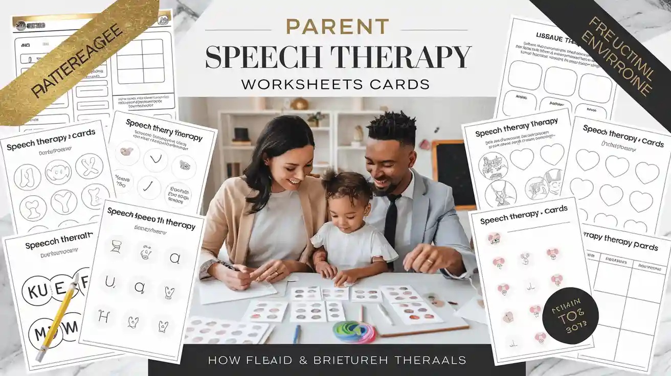 Printable Speech Therapy Toolkit Ideas for Parents and Teachers