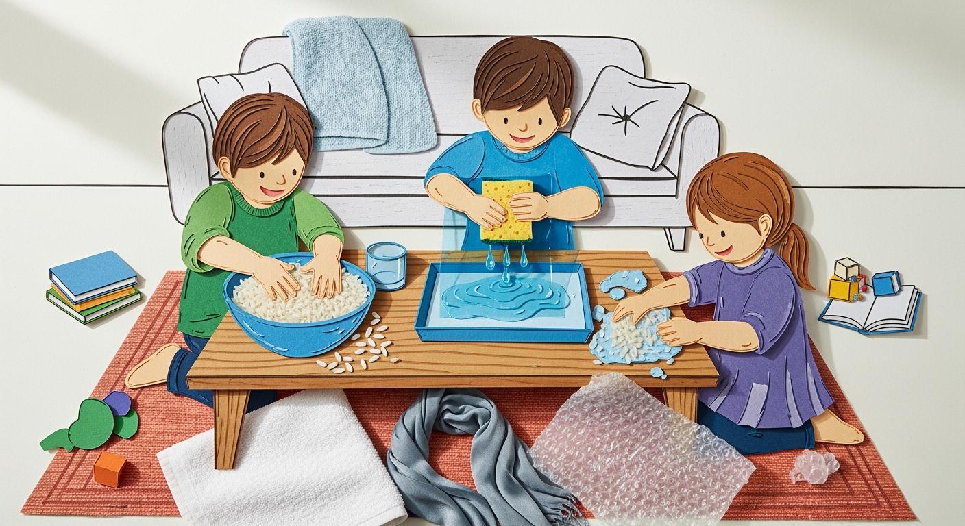 Simple Sensory Input Activities for Kids Using Household Items