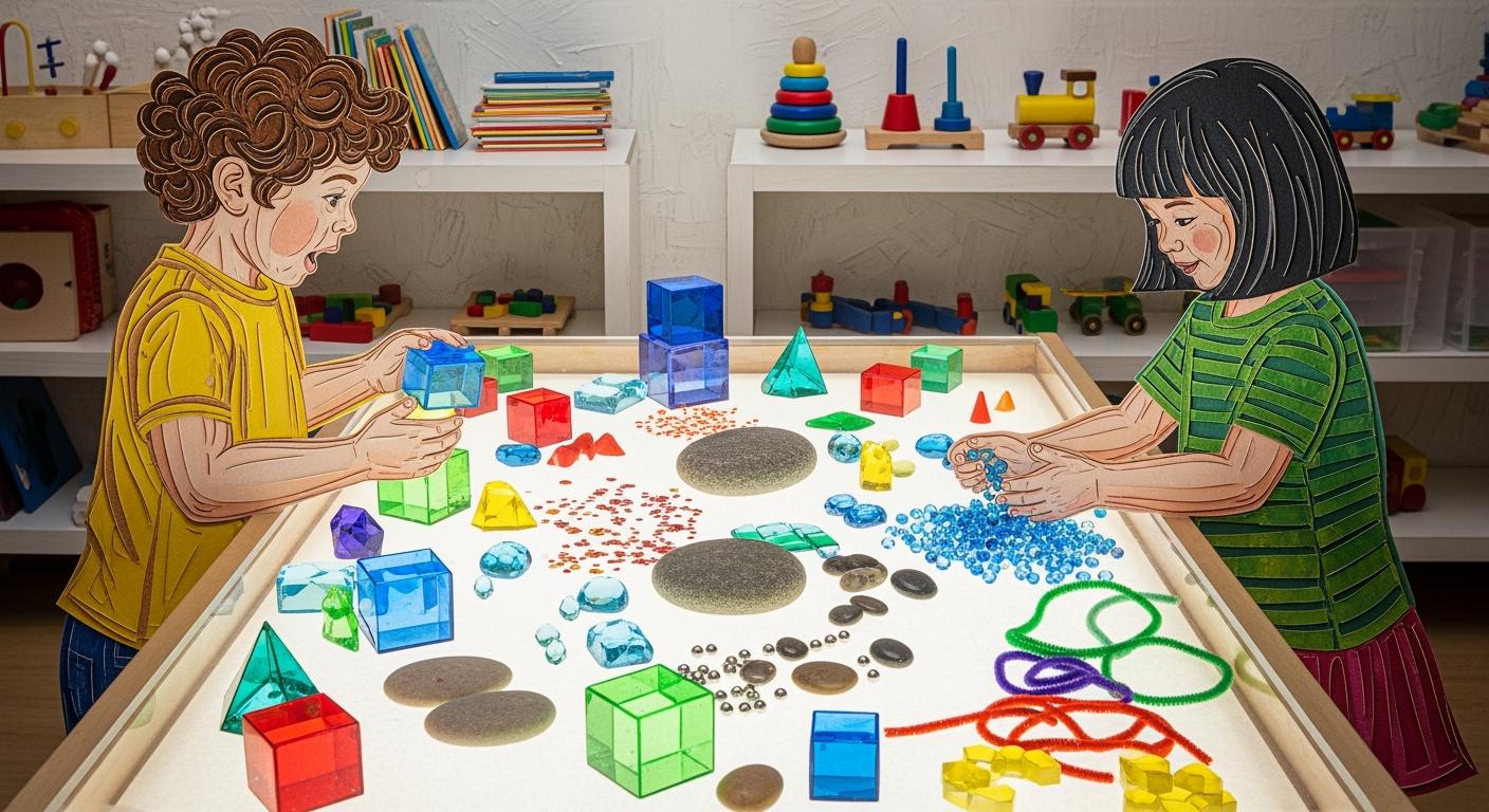 Light Up Sensory Table DIY for Early Childhood Learning