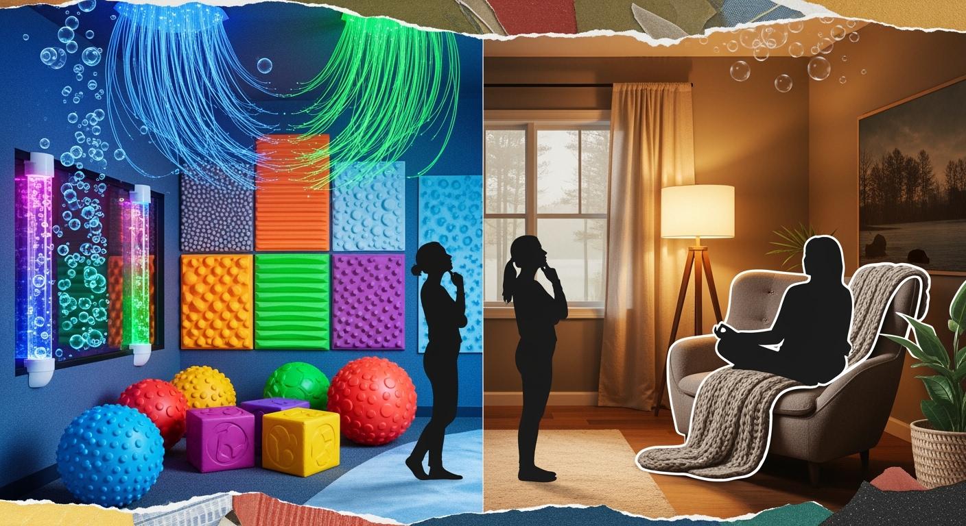 Sensory stimulation room or calming room which helps more