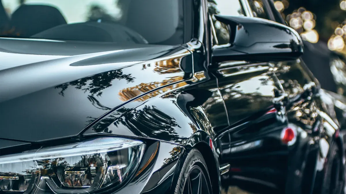 Shine and Adhesion in Car Coatings