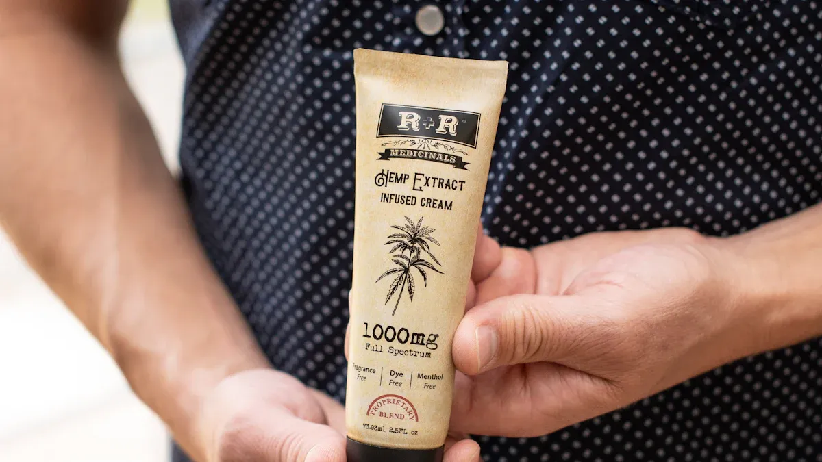 What products are commonly packaged in squeeze tubes