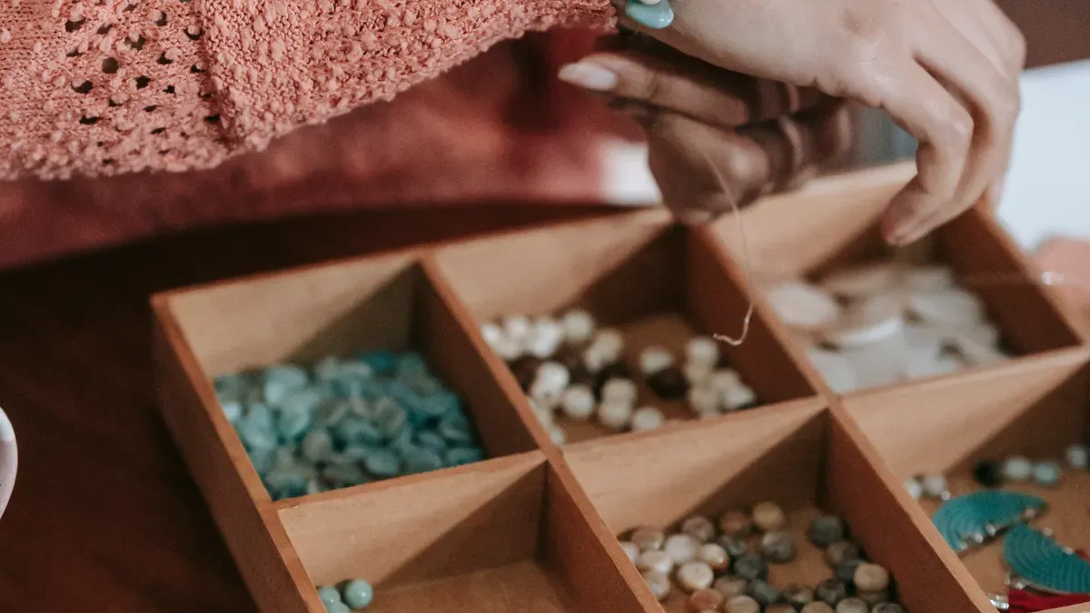 Baroque pearl bracelet materials and tools