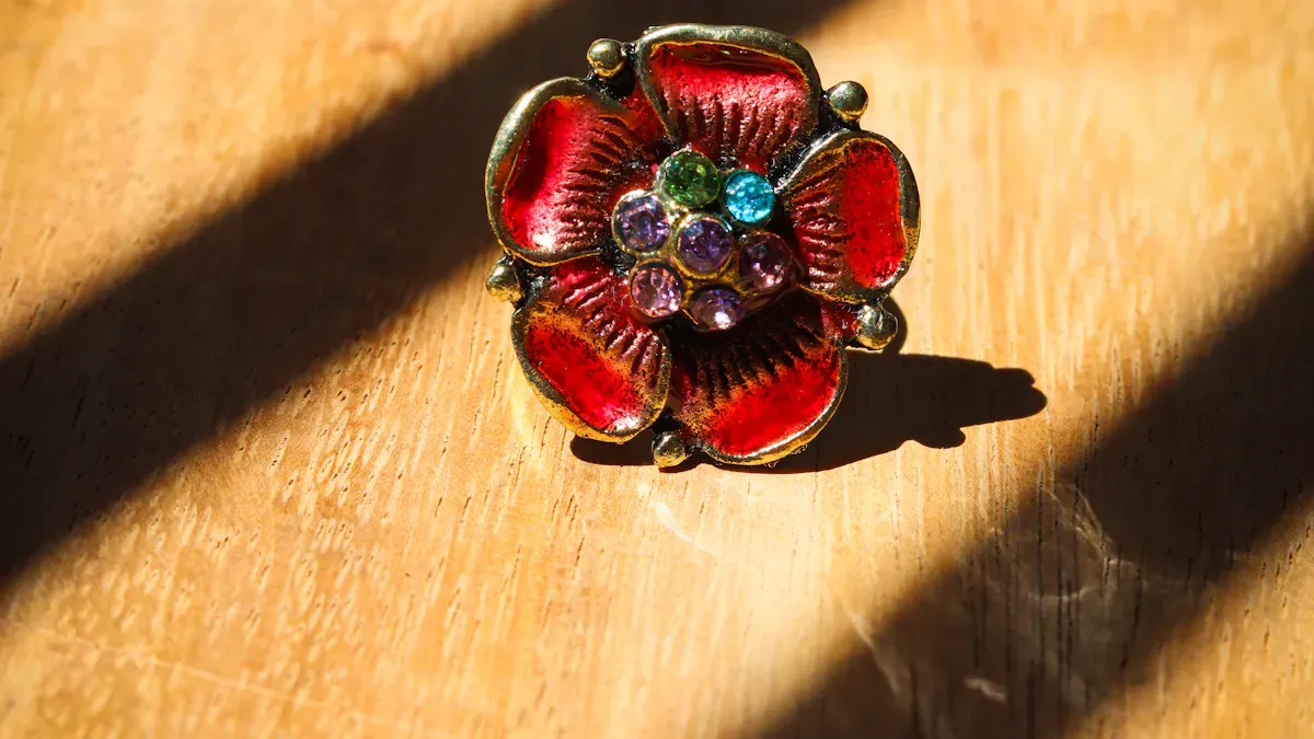 How to create silver pearl birdie enamel brooches