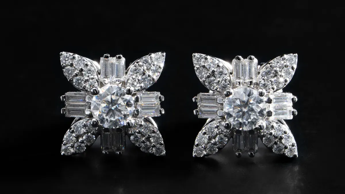 Where to get imitation plated CZ earrings